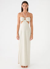 Laid Bare Maxi Dress - Desert Stripe